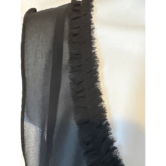 VTG CDC Dress Black 10 Sheer 2 Layers Asymmetrical Whimisgoth Dark Fairy - Picture 6 of 16